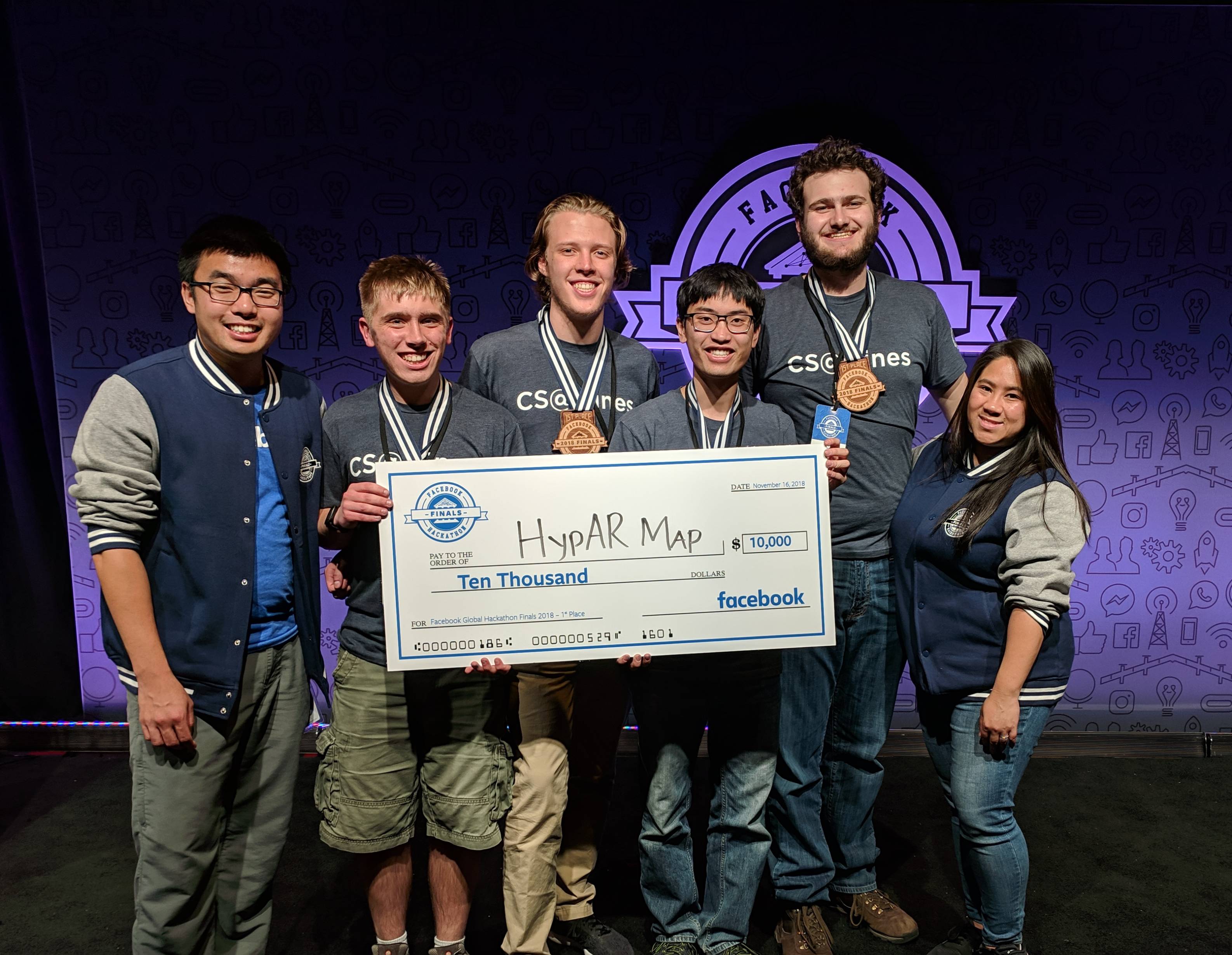 Mines students Jack Garner, second from left, Fisher Darling, Sumner Evans and Sam Sartor